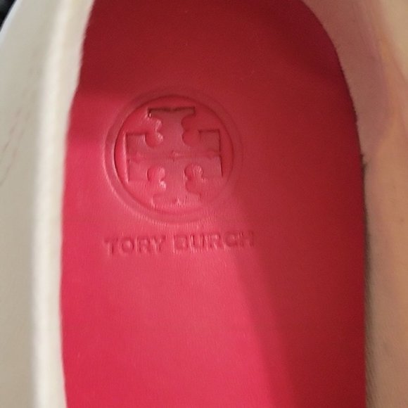 Tory Burch Murray off white lace-up sneakers women's size 10.5 - Picture 3 of 13